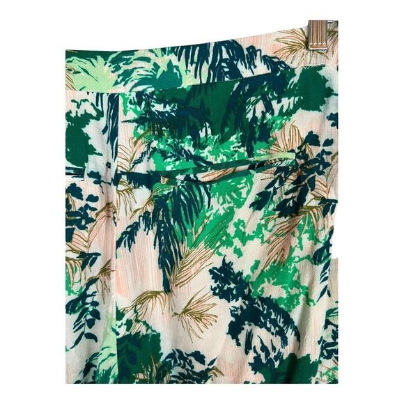 Elevenses Tropical Print Floral Skort Coulotte Anthropologie sz 10 - Picture 9 of 9